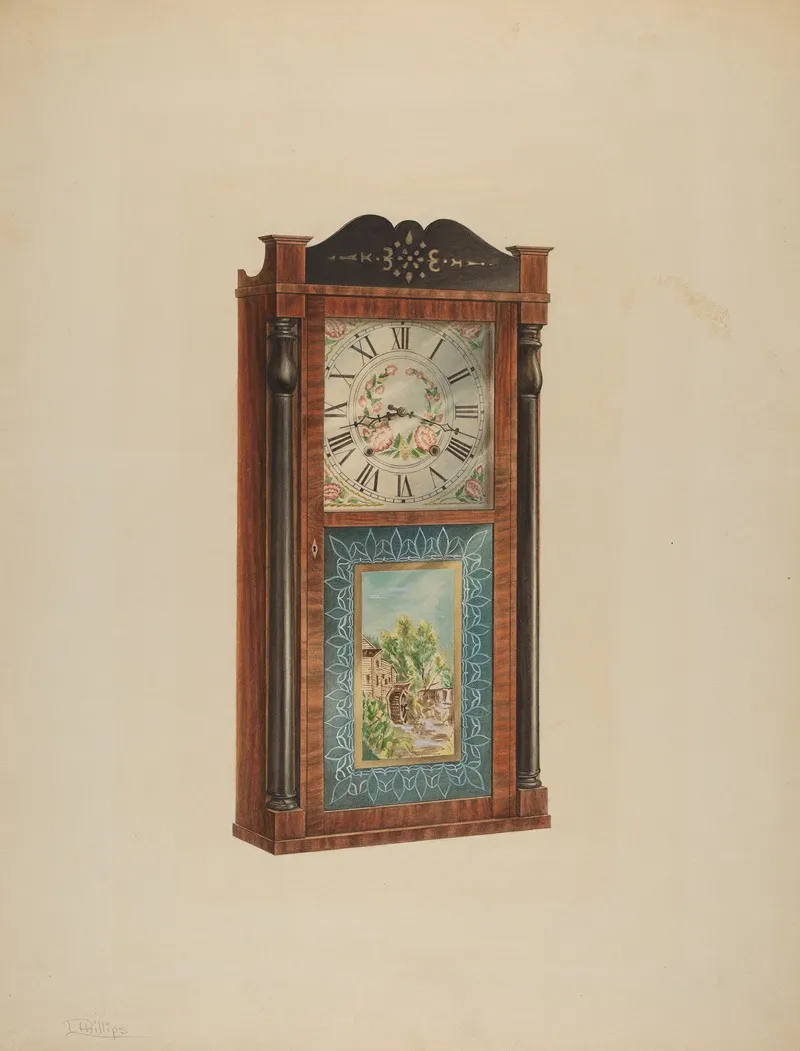 Shelf Clock 19 by Lawrence Phillips - Canvas Print