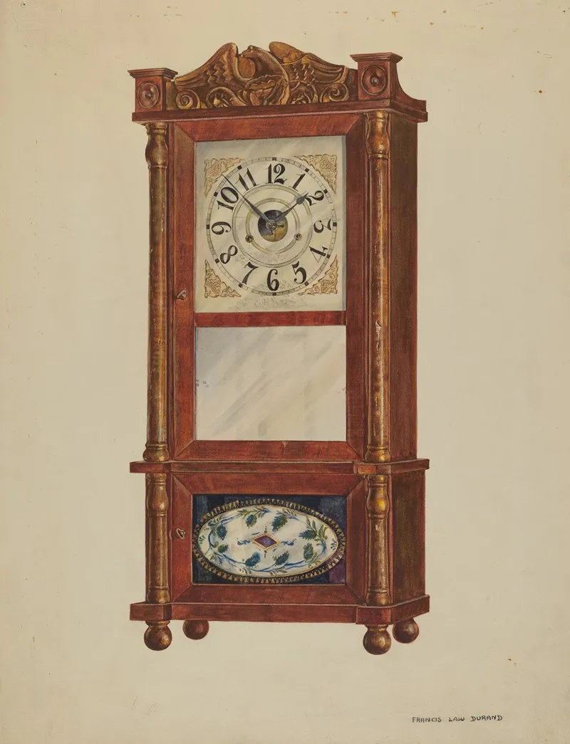 Shelf Clock 9 by Francis Law Durand - Canvas Print
