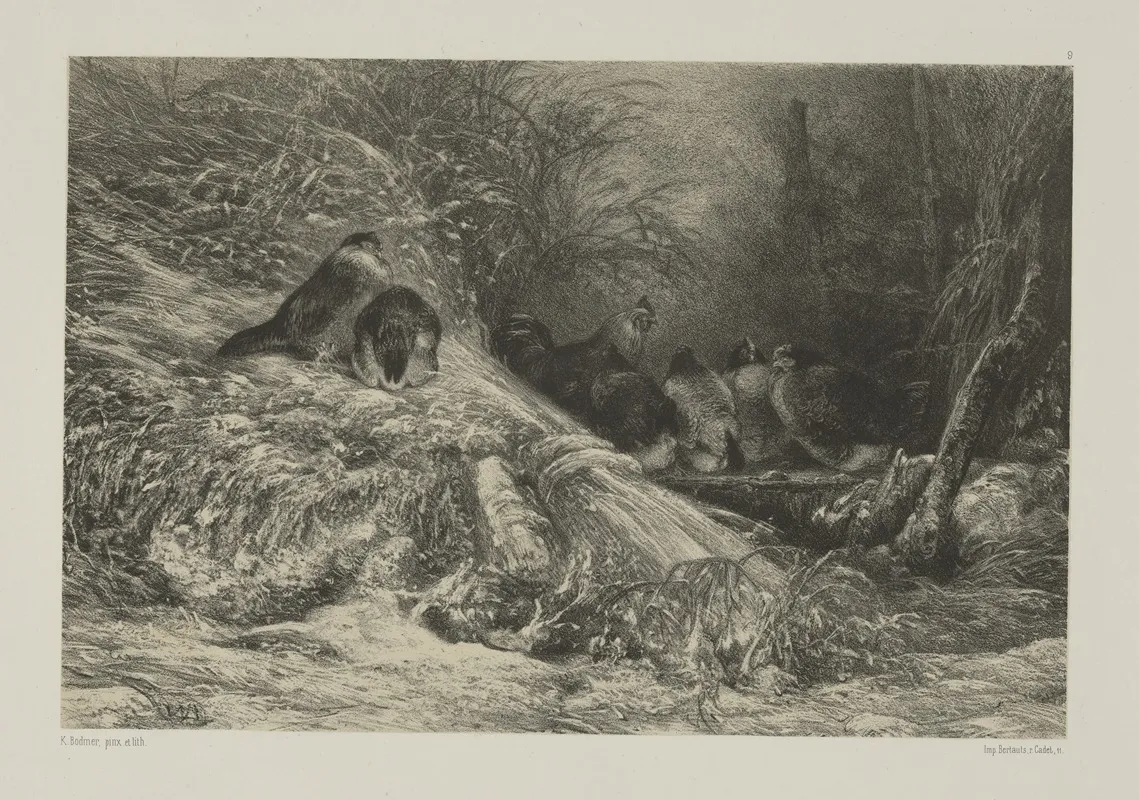 Sheltered From The Frost by Karl Bodmer - Canvas Print