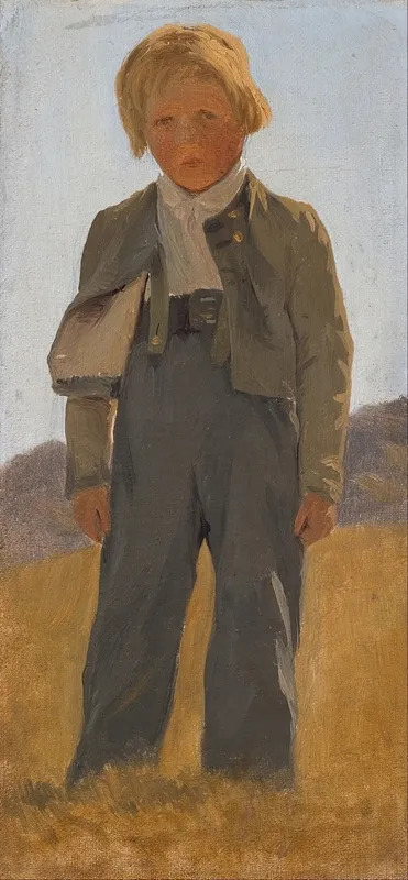 Shepard Boy Study by Carlo Dalgas - Canvas Print