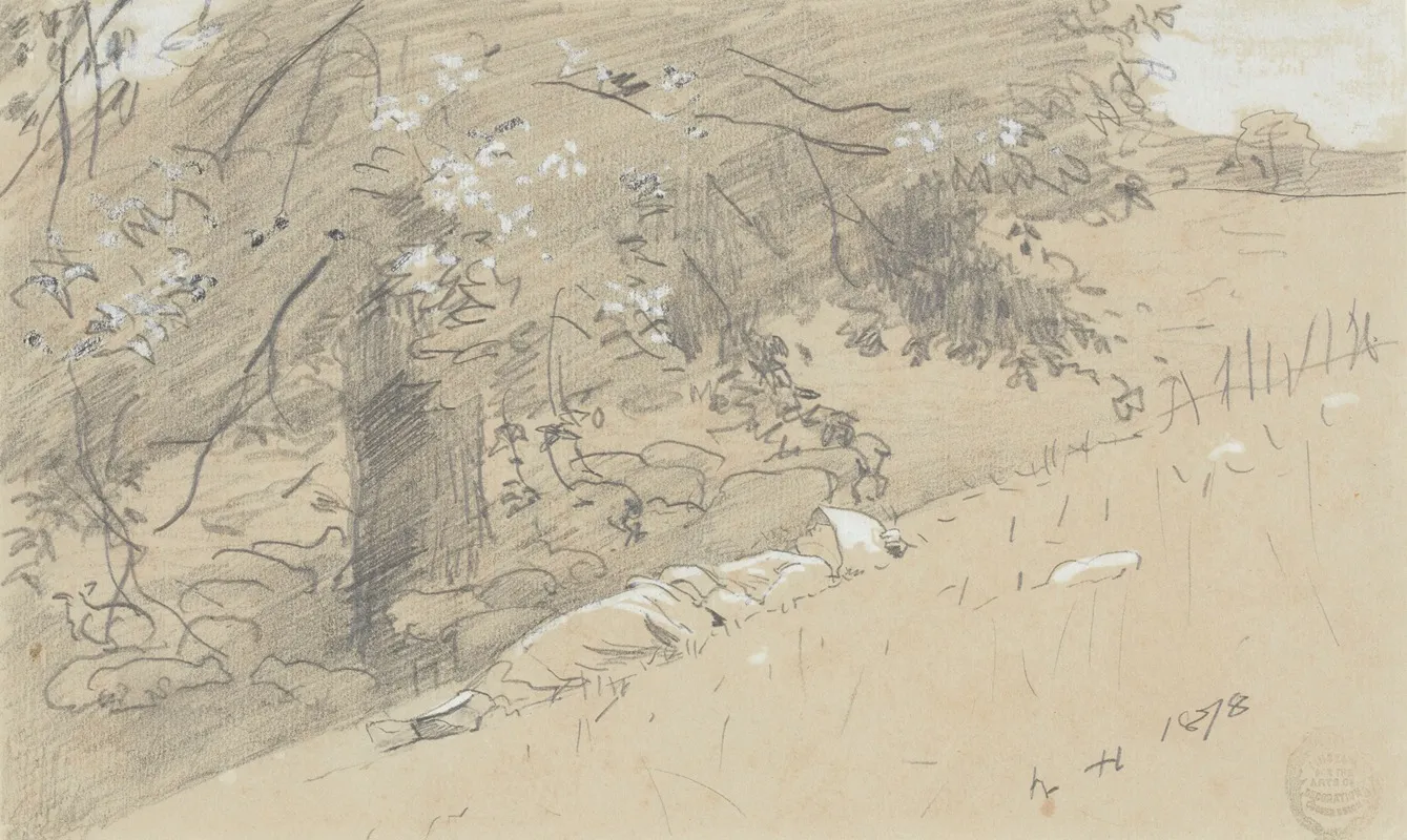 Shepherdess Resting Under A Tree