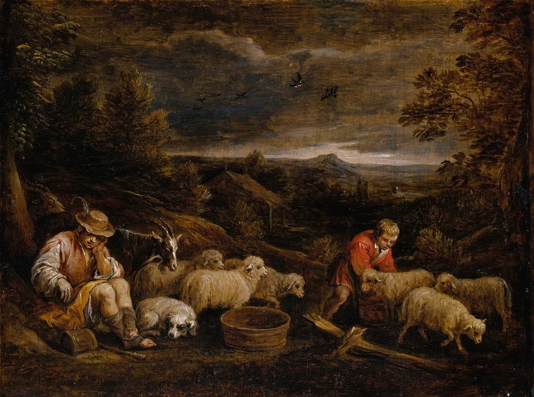 Shepherds And Sheep