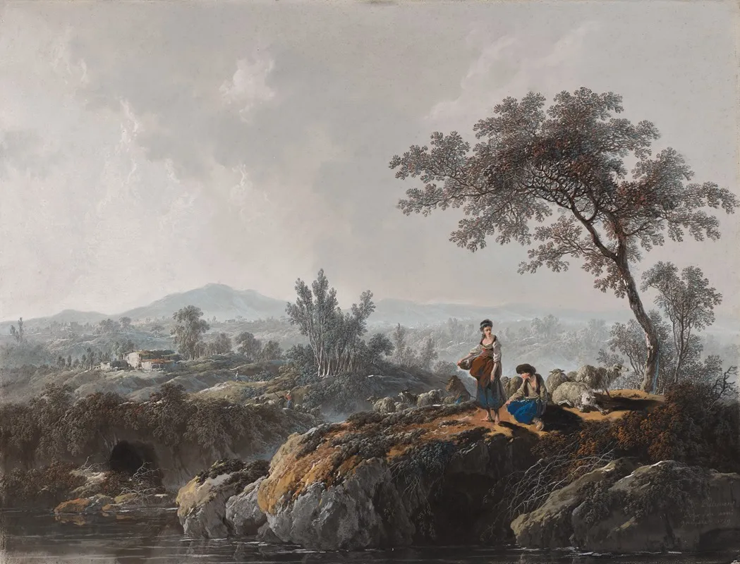 Shepherds In A Landscape