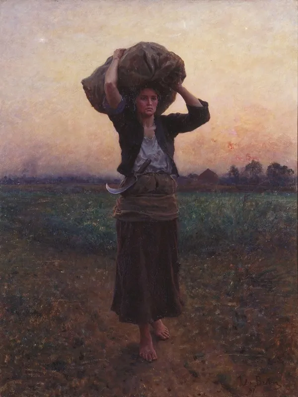 Shepherds Star by Jules Breton - Canvas Print