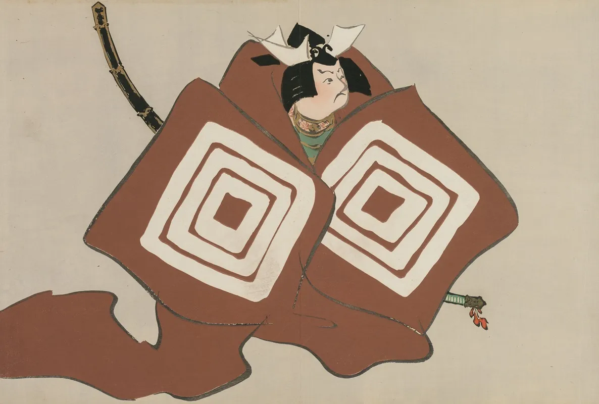 Shibaraku Shibaraku by Kamisaka Sekka - Canvas Print