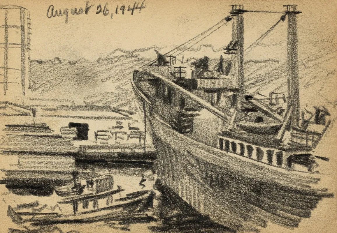 Ship And Tugboat
