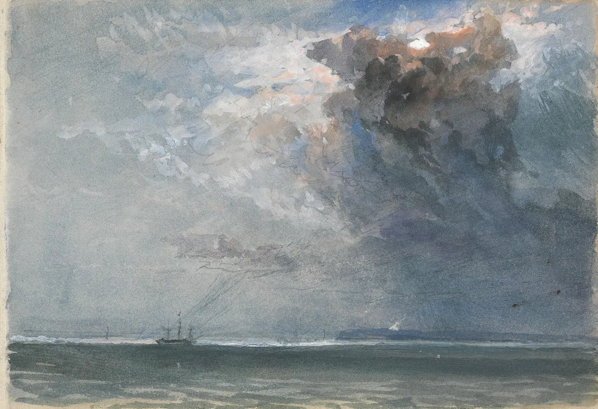 Ship At Sea During A Storm