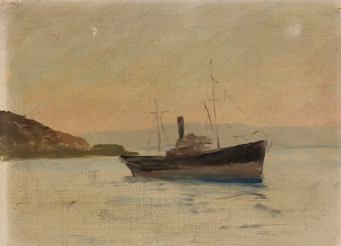 Ship On The Black Sea From The Journey To Constantinople