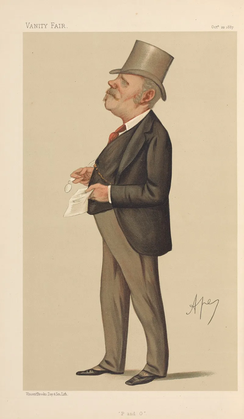 Shipping Officials P O Mr Thomas Sutherland October 22 1887 by Carlo Pellegrini - Canvas Print