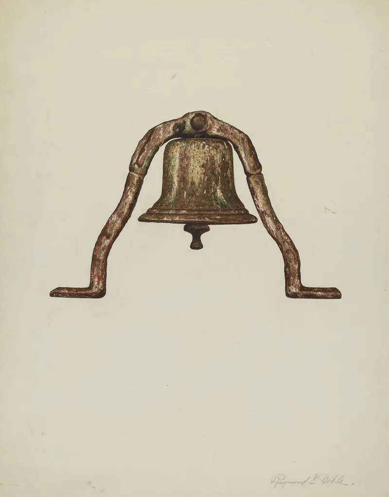 Ships Bell 2 by Raymond E. Noble - Canvas Print