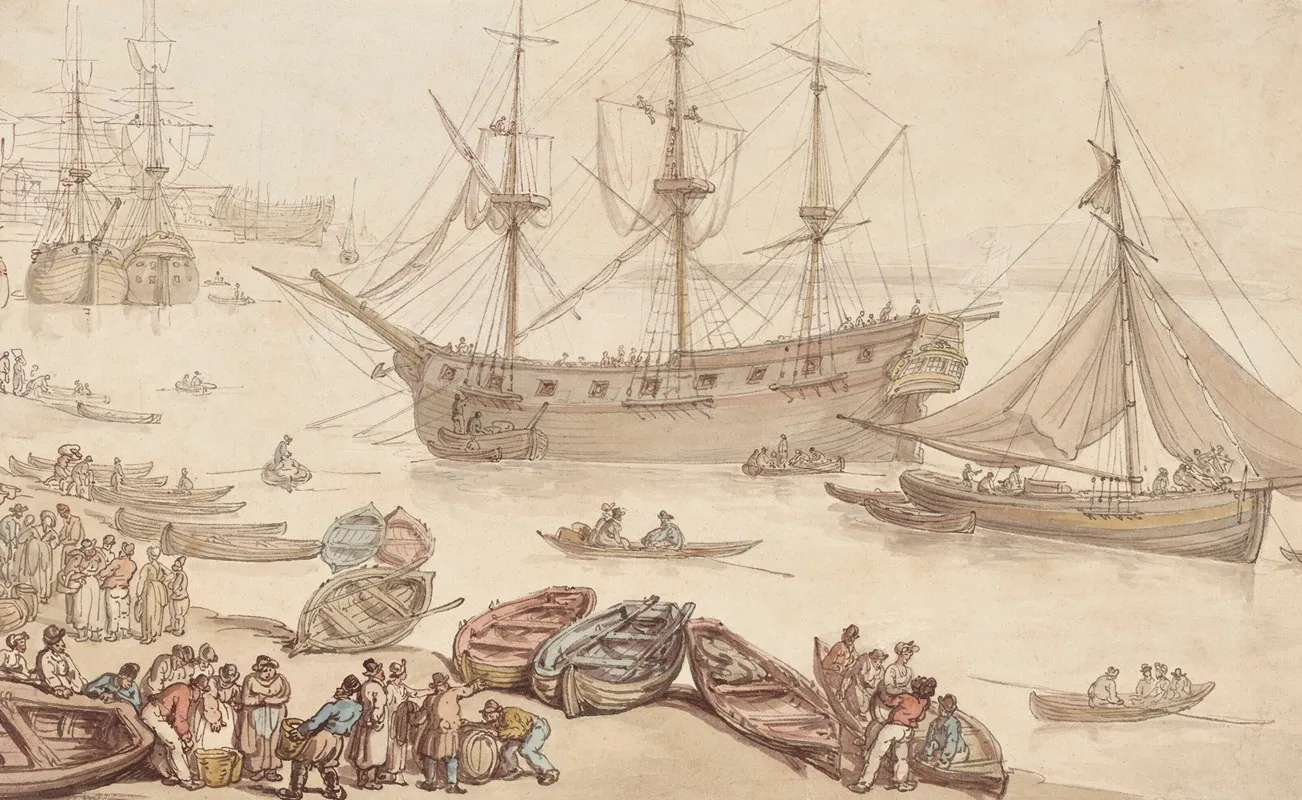 Ships Landing Probably At Portsmouth