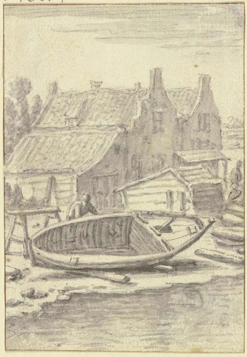 Shipyard 2 by Herman Saftleven III - Canvas Print