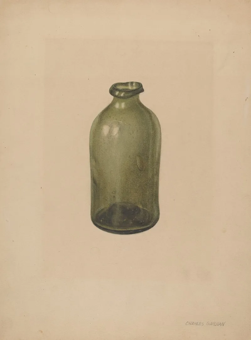 Shoe Blacking Bottle 2 by Charles Garjian - Canvas Print