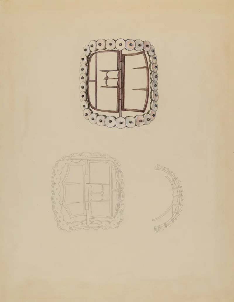 Shoe Buckle 3 by Sylvia De Zon - Canvas Print