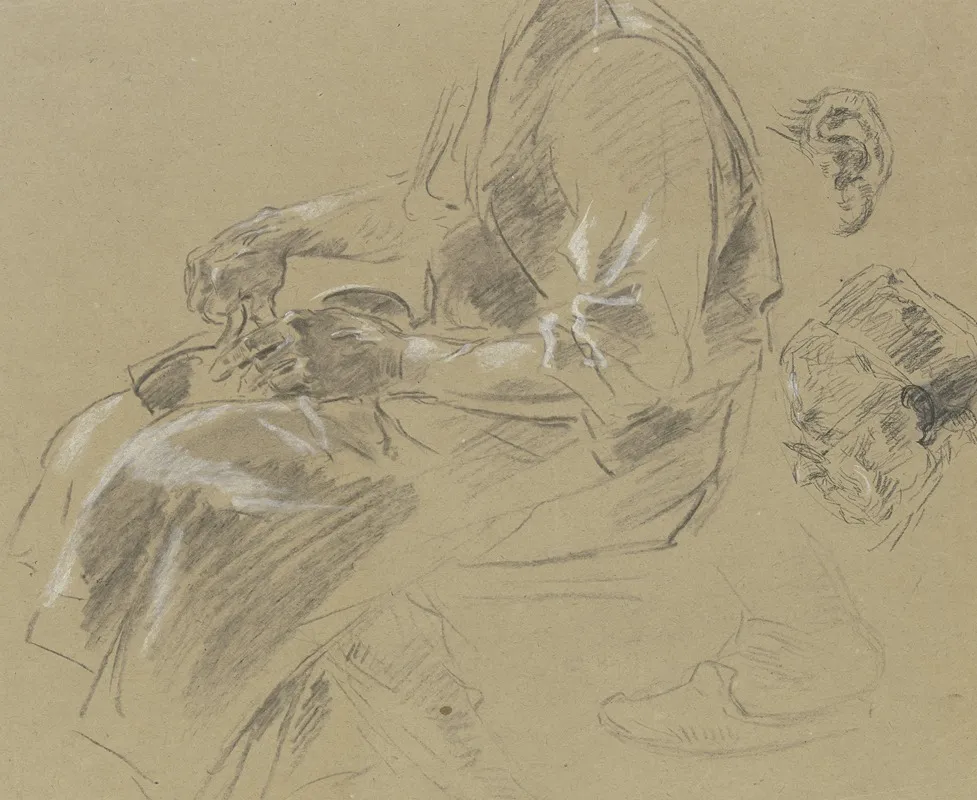 Shoemaker by Anton Burger - Canvas Print