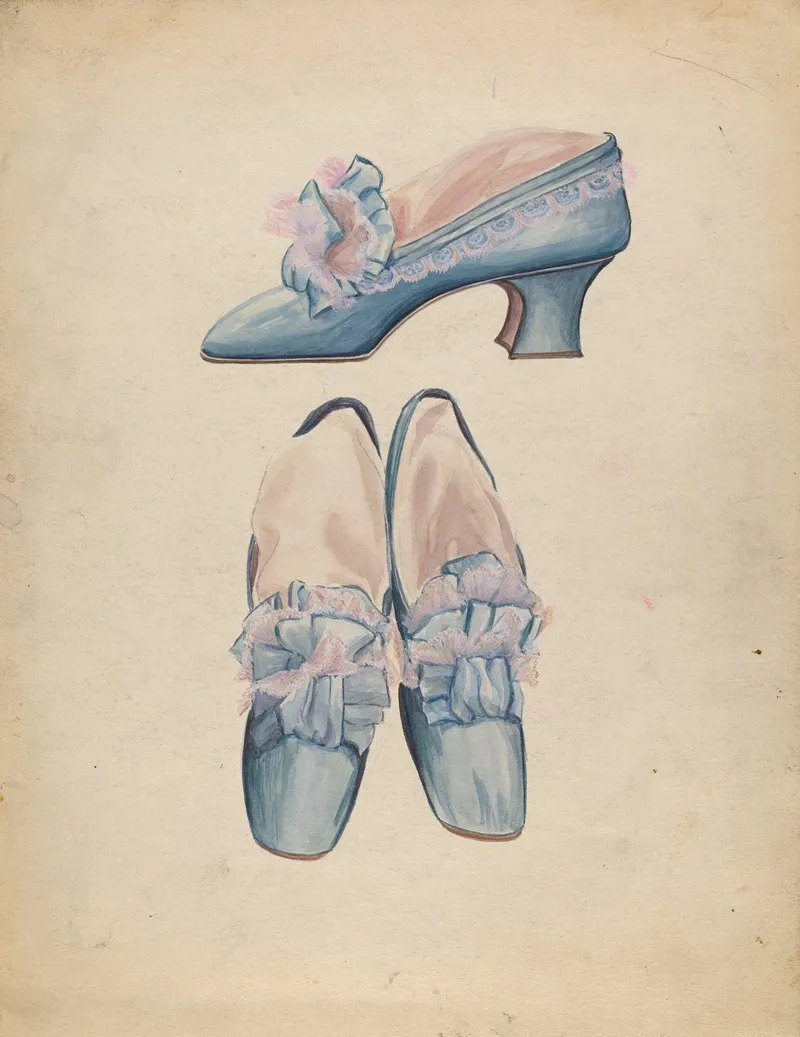 Shoes 4 by Jean Peszel - Canvas Print