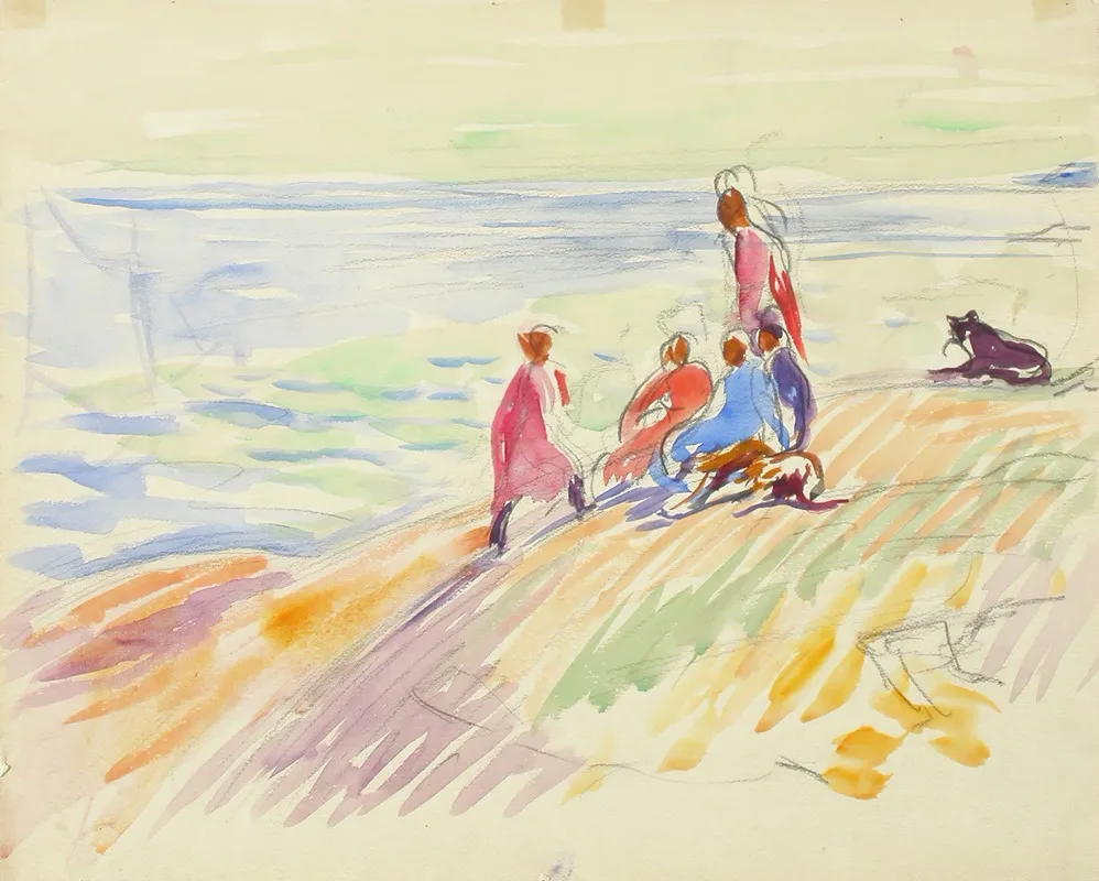 Shore Landscape by Magnus Enckell - Canvas Print