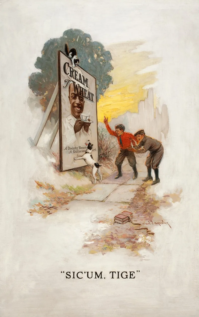 Sicum Tige Cream Of Wheat Ad Illustration by Edward Vincent Brewer - Canvas Print