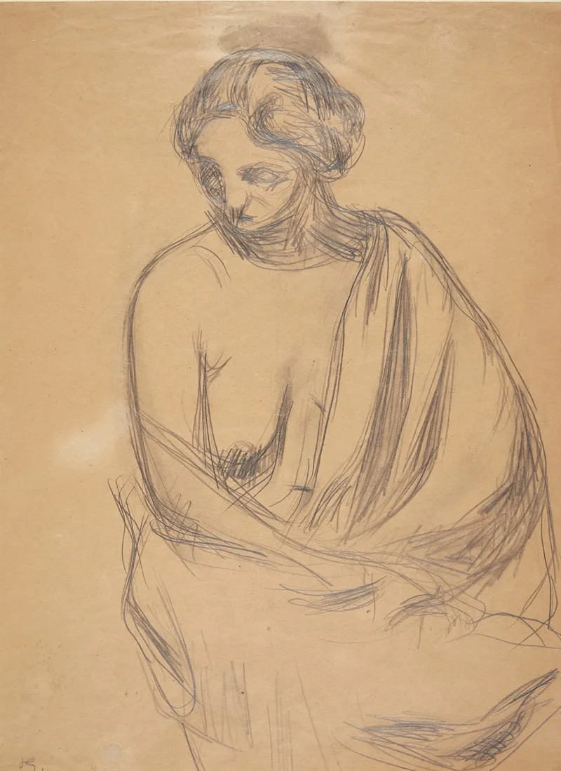 Siddende Kvindelig Model 2