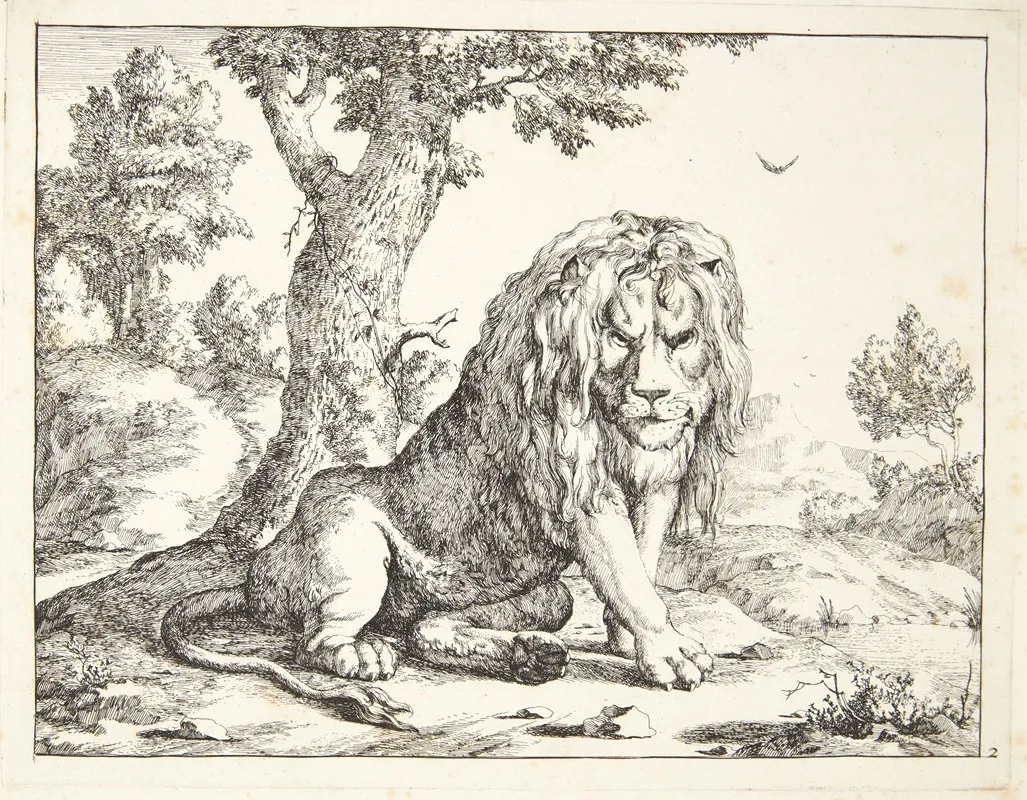 Siddende Love by Marcus de Bye - Canvas Print