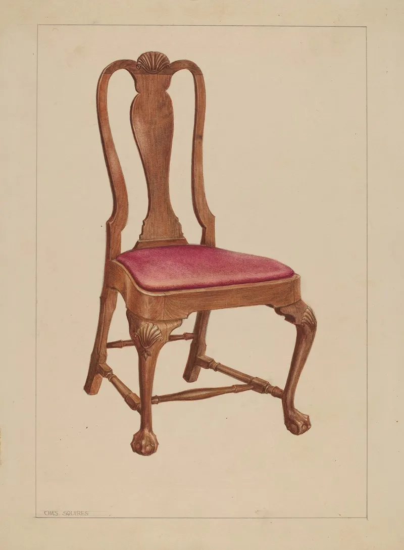 Side Chair 18 by Charles Squires - Canvas Print