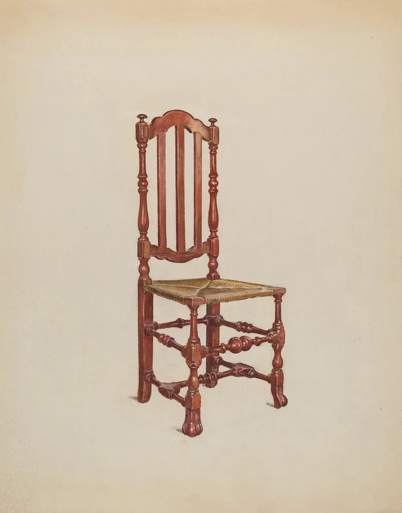 Side Chair 34 by Florence Choate - Canvas Print