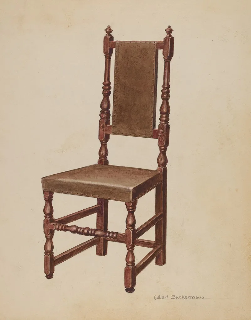 Side Chair 44 by Gilbert Sackerman - Canvas Print