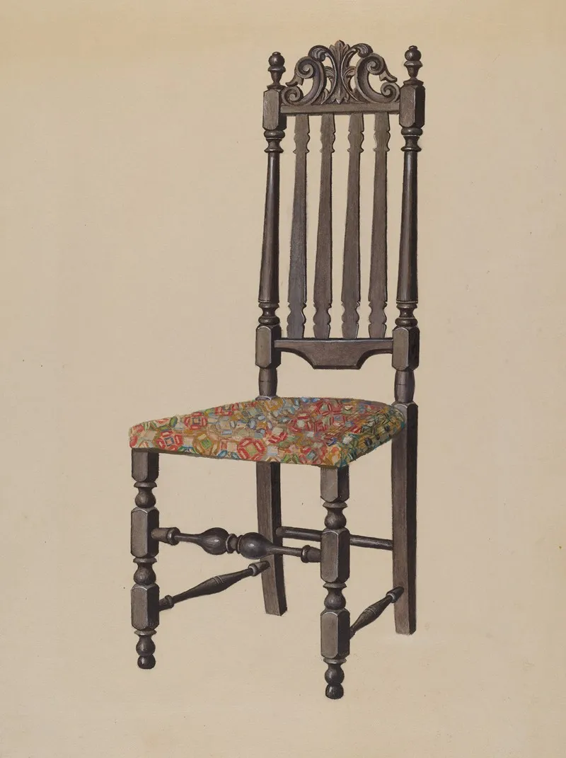 Side Chair 67 by Louis Annino - Canvas Print