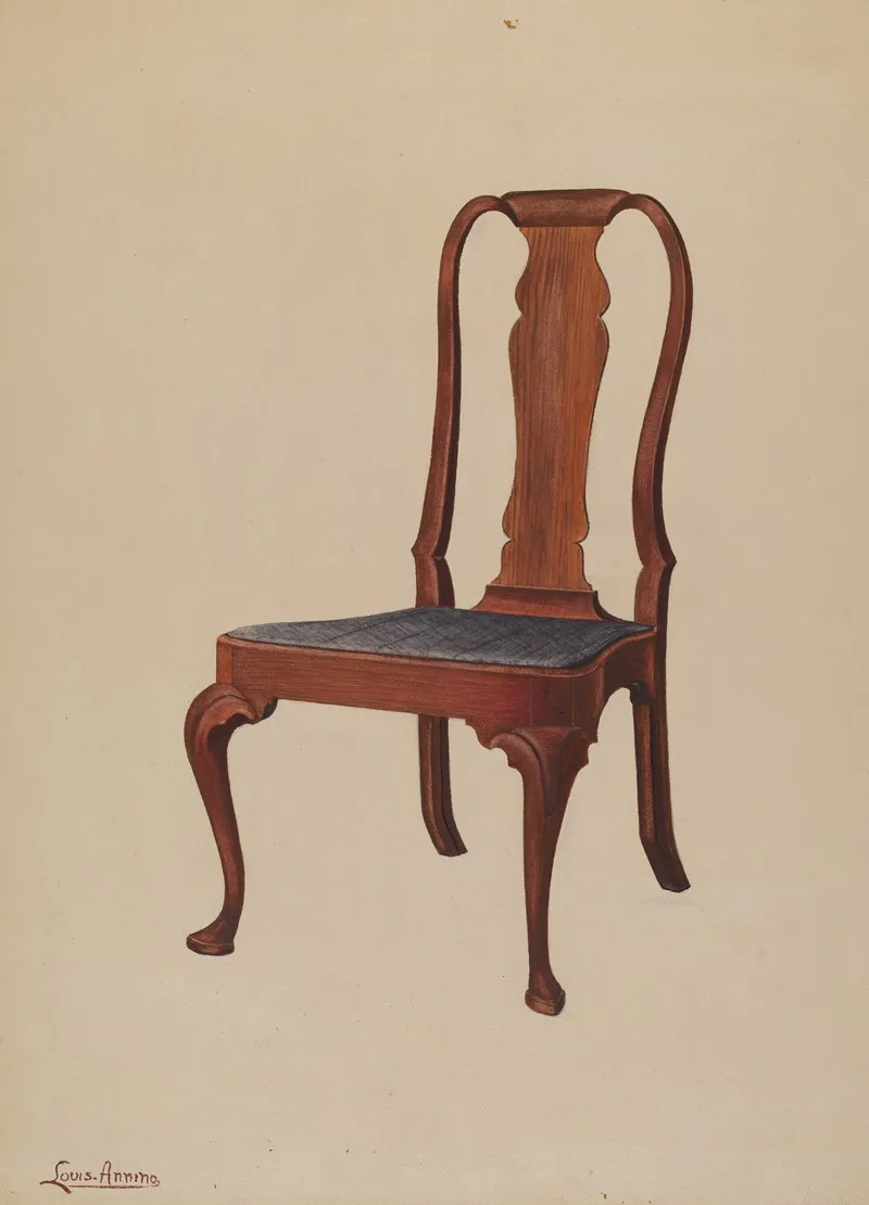 Side Chair 68 by Louis Annino - Canvas Print