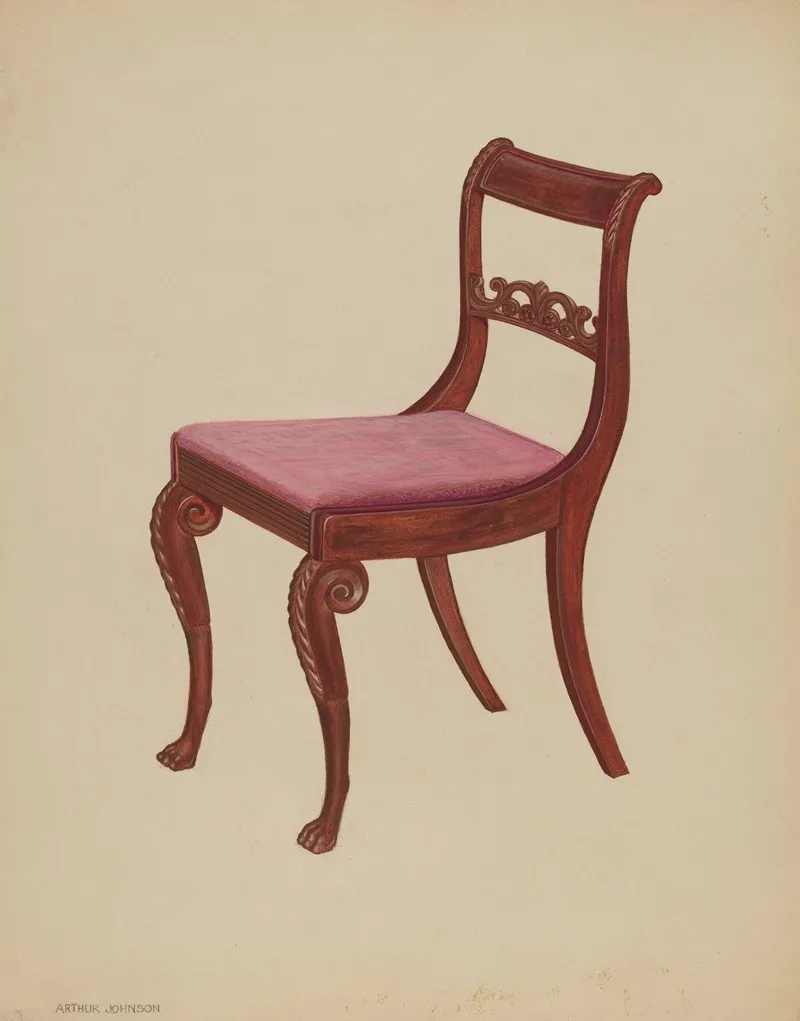 Side Chair 6 by Arthur Johnson - Canvas Print
