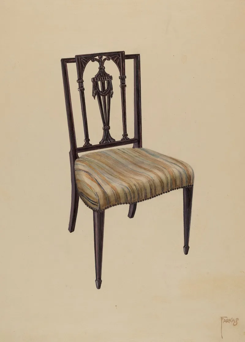 Side Chair 87 by Paul Farkas - Canvas Print