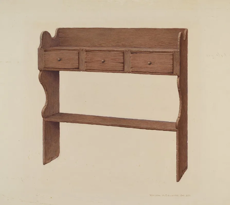 Sideboard 4 by Cecily Edwards - Canvas Print