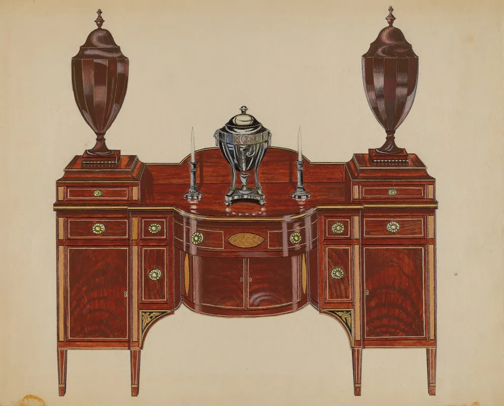 Sideboard Hepplewhite 2 by John Dieterich - Canvas Print