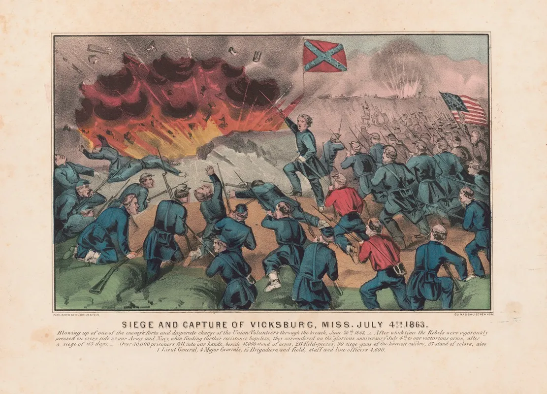 Siege And Capture Of Vicksburg Miss July 4th 1863