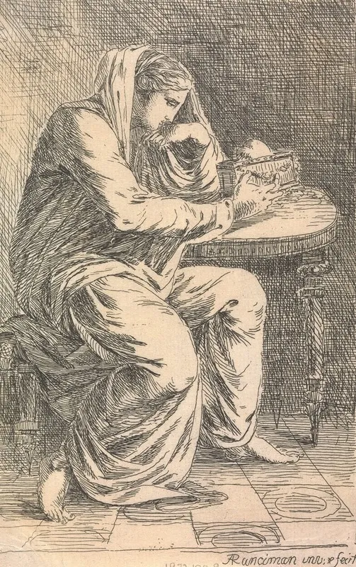 Sigismunda by Alexander Runciman - Canvas Print