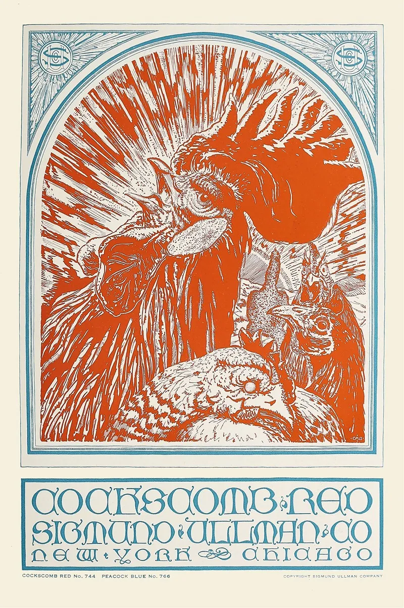 Sigmund Ullman Co Cocks Comb Red