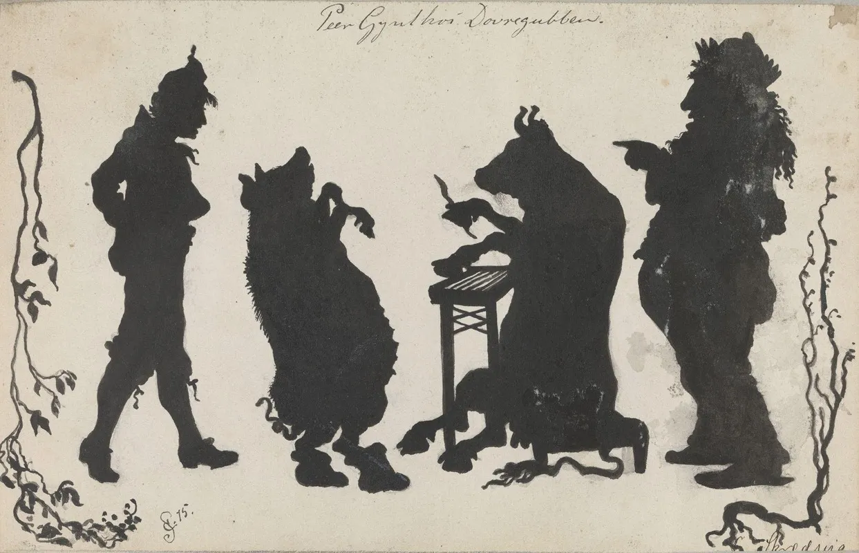 Silhuetter Peer Gynt Hos Dovregubben