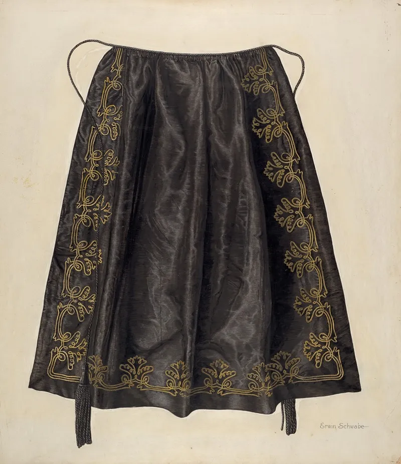 Silk Apron by Erwin Schwabe - Canvas Print