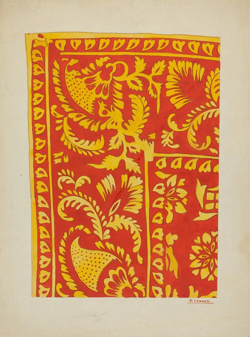 Silk Kerchief by Percival Jenner - Canvas Print