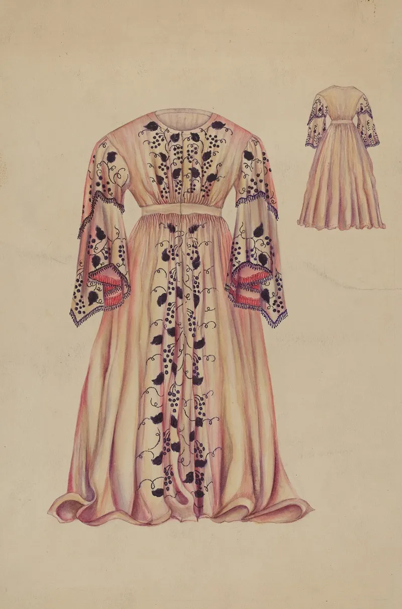 Silk Taffeta Costume by Sarah F. Williams - Canvas Print