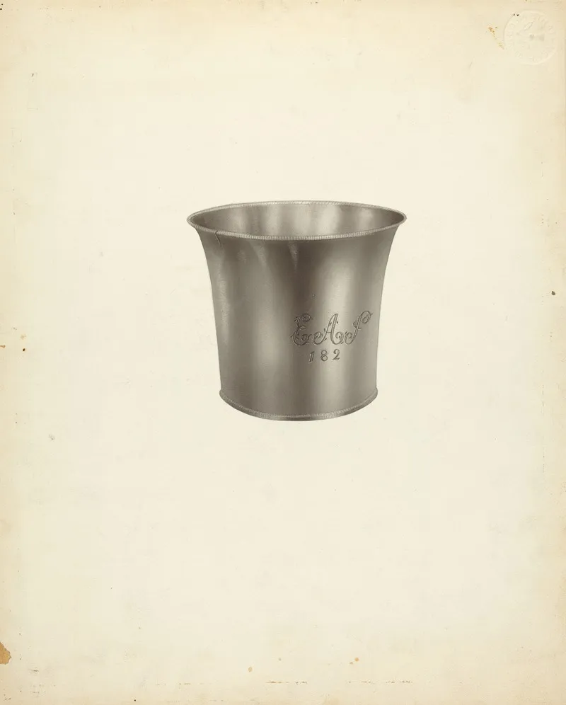 Silver Beaker 17 by Michael Fenga - Canvas Print