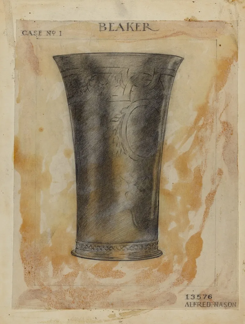 Silver Beaker by Alfred Nason - Canvas Print