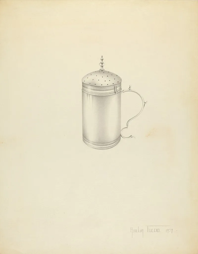 Silver Caster 2 by Amelia Tuccio - Canvas Print