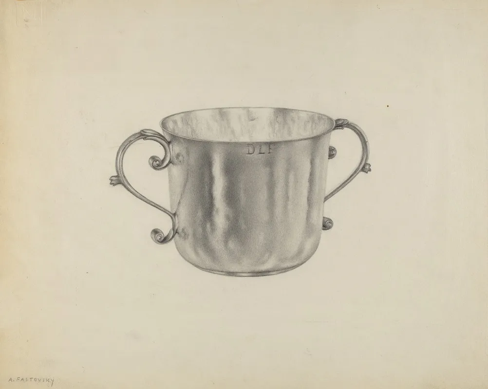 Silver Caudle Cup by Aaron Fastovsky - Canvas Print