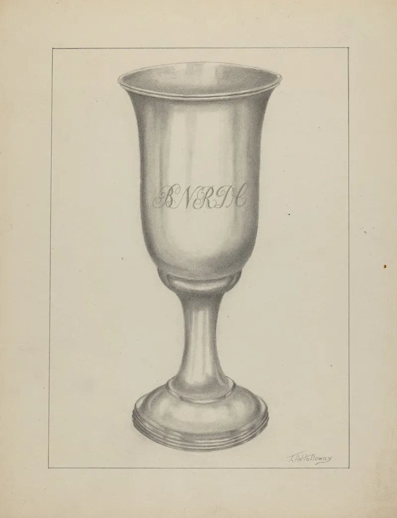 Silver Chalice 4 by Thomas Holloway - Canvas Print