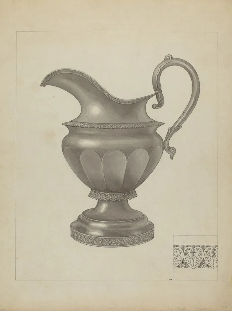 Silver Creamer 30 by Paul Ward - Canvas Print