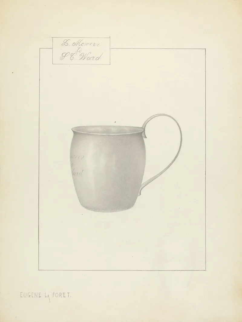 Silver Cup 3 by Eugene La Foret - Canvas Print