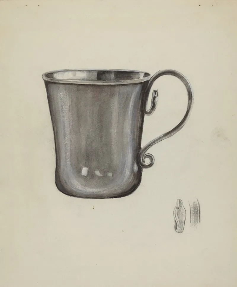 Silver Cup by Cecily Edwards - Canvas Print
