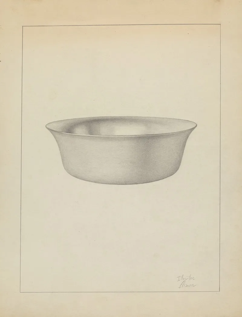 Silver Dish by Clayton Braun - Canvas Print