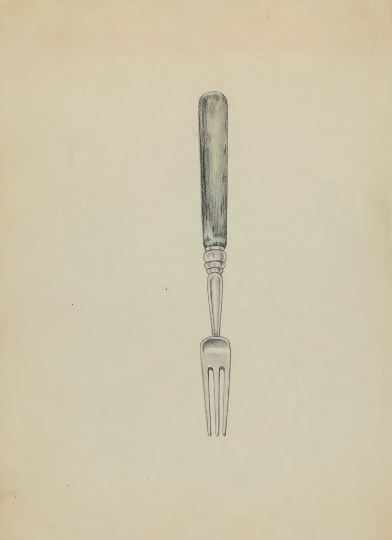 Silver Fork 3 by Herbert Russin - Canvas Print